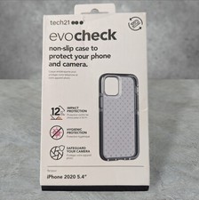 A4. Tech21 Evo Check Case for Apple iPhone 2020 5.4 (12 Mini) Gray See Descript