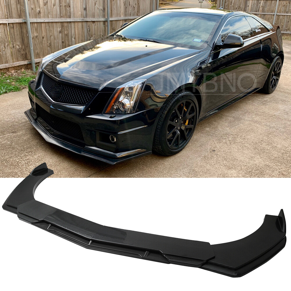 For Cadillac CTS CTS-V ATS Carbon Fiber Front Bumper Lip Splitter 