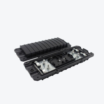 1x Two in two out 12 core cable splice box small D fiber optic splice waterproof