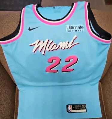 Nike Swingman Miami Heat Blue Vice City Edition Jimmy Butler Jersey Mens  Size 40
