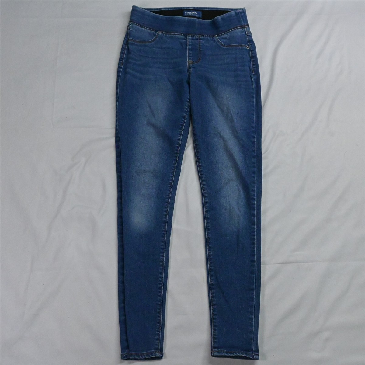 Old Navy Pull On Rockstar Jeggings Skinny Light Wash Stretch