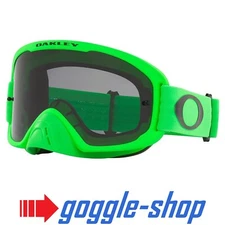 OAKLEY O-FRAME 2.0 PRO GOGGLES MOTOCROSS MX - MOTO GREEN / SMOKE LENS
