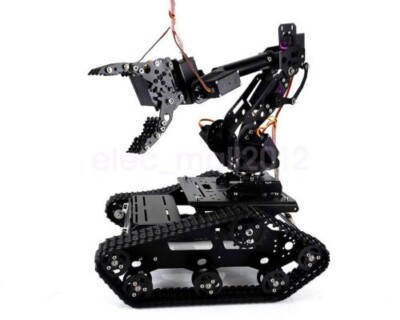 New DIY Metal Tank Chassis 7 DOF Vehicle-mounted Robot Arm 20kg Digital Servo