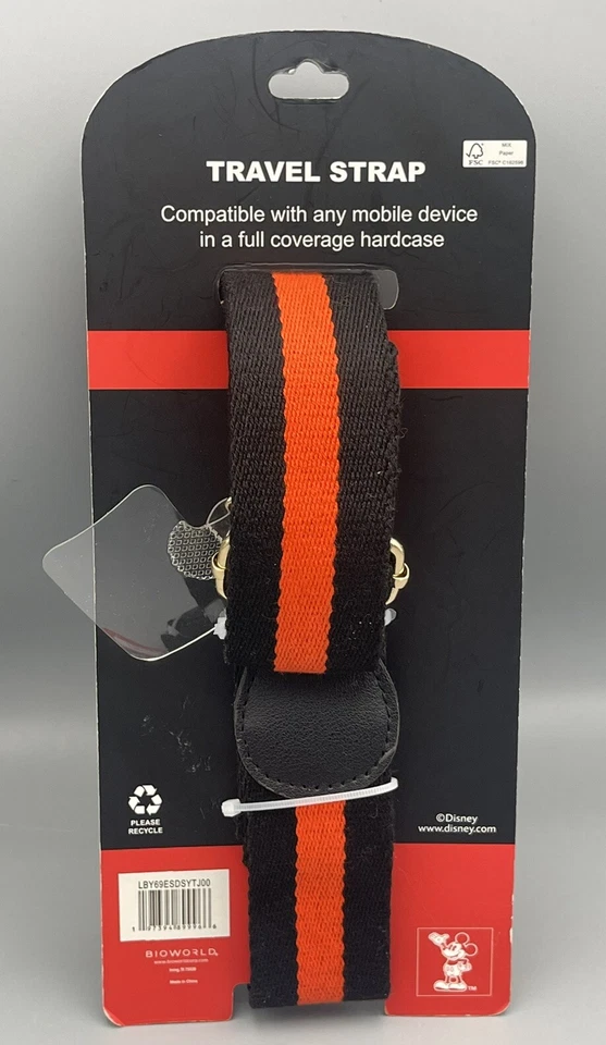 Новый Disney Микки Маус черный красный путешествий ремень для телефона - Изображение 2 из 2