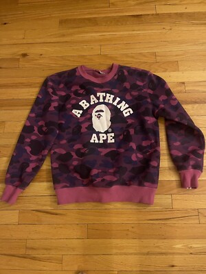 APE  BAPE KAWS スワロフスキー　PURPLE CAMO スウェット A BATHING APE® Kids BAPE Line Camo Crewneck | Bape official