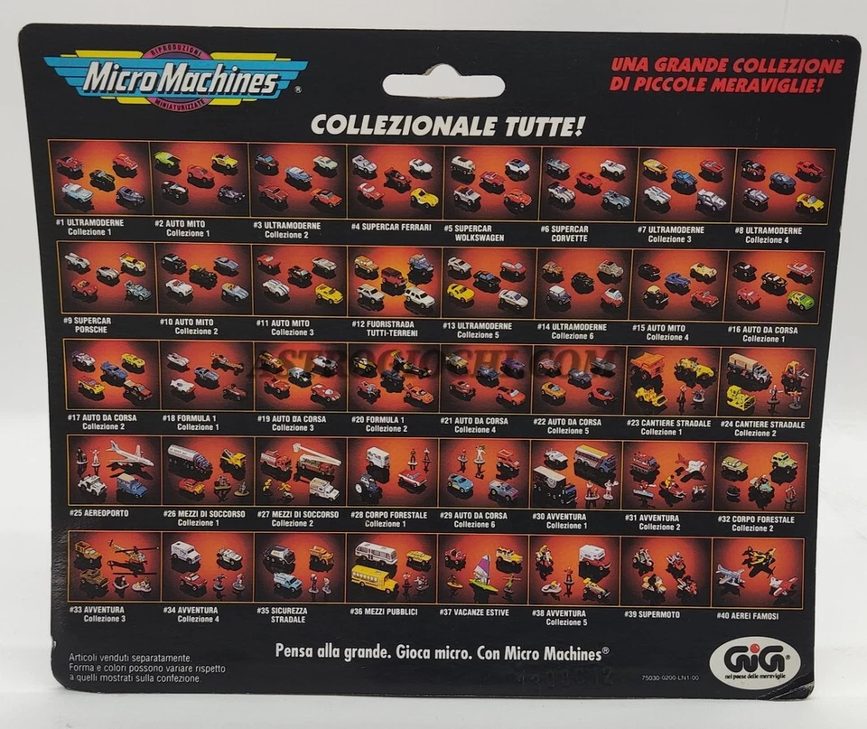 MICRO MACHINES 6 SUPERCAR CORVETTE VINTAGE 98 GALOOB GIG 75030 NEW IN SEALED BOX - Immagine 2 di 4