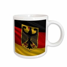 3dRose Flag of Germany with coat of arms Mug