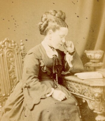 CDV Carte De Visite Herr Goldman Wind St Swansea lady photograph #13 portrait