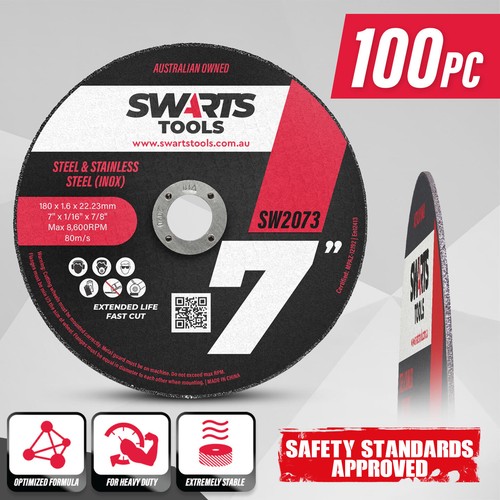 Discos de corte amoladora angular de 7" 180 mm - discos de ruedas delgadas de 1,6 mm para metal/acero - Imagen 10 de 12