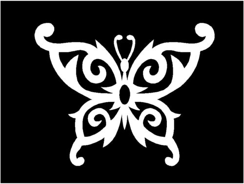 Vinyl Butterfly Decal  Tribal Gothic wall art car decor truck window sticker - Picture 1 of 1
