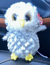 TY Beanie Boos - OWLETTE the OWL (Glitter Eyes) (Medium 9 inch) - MWMTs Boo Toy