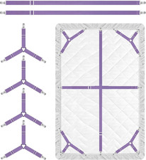 Bed Sheet Holder Straps, 4 2 Pcs Adjustable Mattress Sheet Clips, Bed Sheet Fast