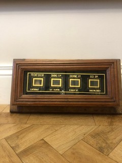 Reclaimed Antique 4 Window Butlers Servants Bell Indicator Box