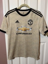 Manchester United Away Jersey 2019-2020 YOUTH XL Chevrolet Beige Climalite