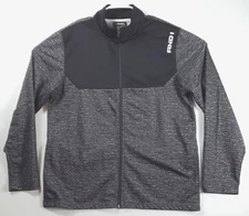 AND1 Jacket Mens Large Gray Long Sleeve Full Zip Regular Fit Mock Neck