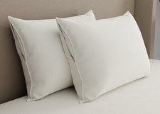 AllerEase Organic Zippered Allergy Pillow Protector, 2-pack - King -New