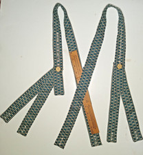 Civil War Suspenders BLUE GRAY TEAL HAND SEWN Union Confederate