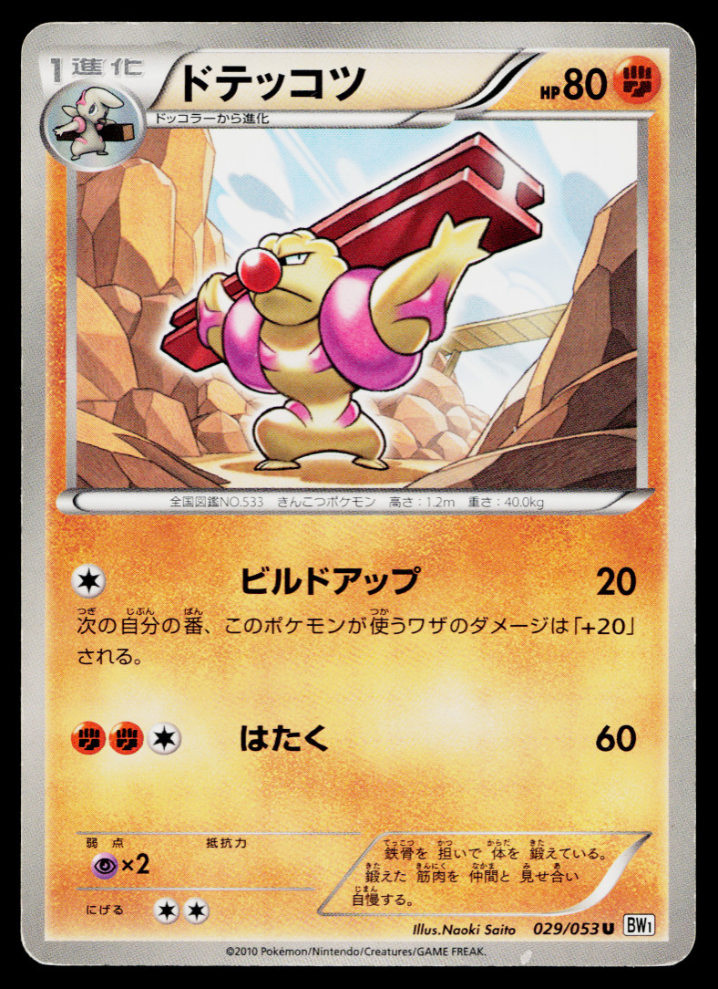 GURDURR 029/053 WHITE COLLECTION JAPANESE POKEMON TCG