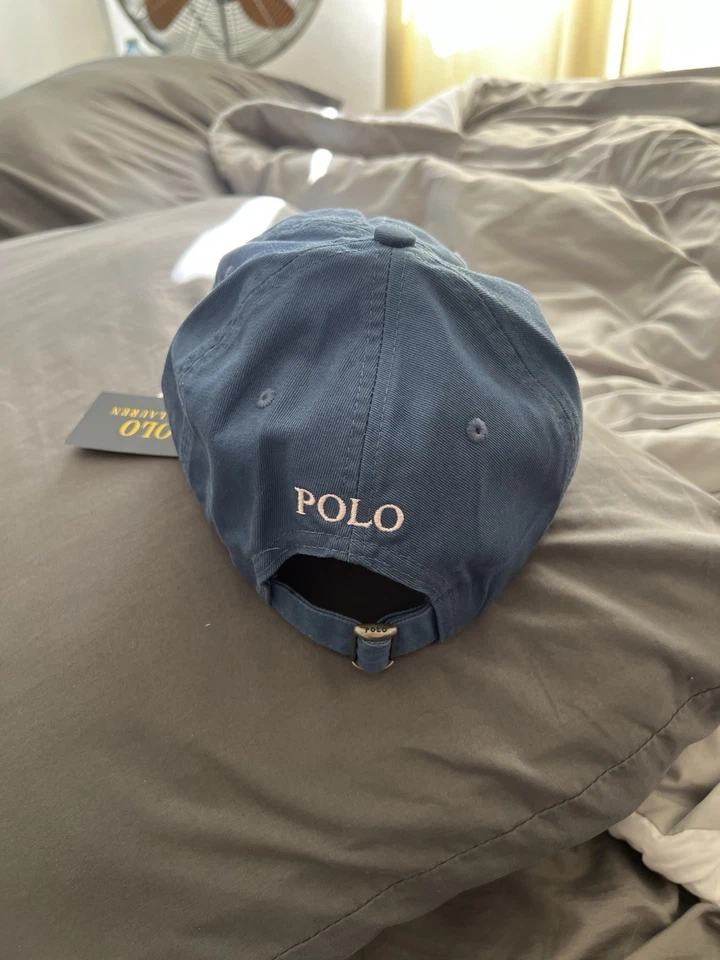 Polo Ralph Lauren Casquette de baseball homme bleu coton réglable taille unique - Photo 2/4