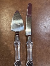 Wedding Cake Knife and Server Set with Acrylic Handle