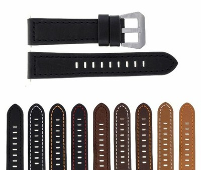 20-22-24MM  LEATHER WATCH BAND STRAP FOR ZENITH PILOT AERONEV TYPE 20 WATCH