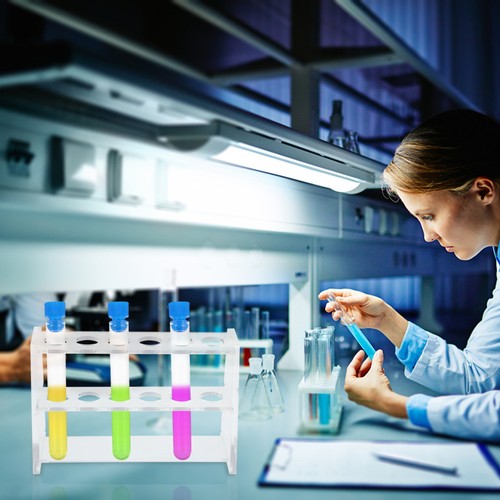 2 Pack Clear Test Tube Rack Holder Display Stands Multi-functional ...