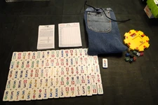 Puremco Mexican Train + Chicken Foot Combo Nu Batteries W Bonus Jean Pouch 91 Pc