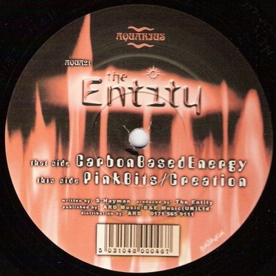 The Entity - Carbon Based Energy - UK 12'' Vinyl - Unknown - Aquarius