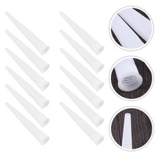 Plastic Caulk Nozzle Caps 50Pcs White Reusable Screw Tip for Home Use