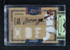 2008 Playoff Prime Cuts HOF Trios Materials Signatures 1/20 Joe Morgan Auto 4f5