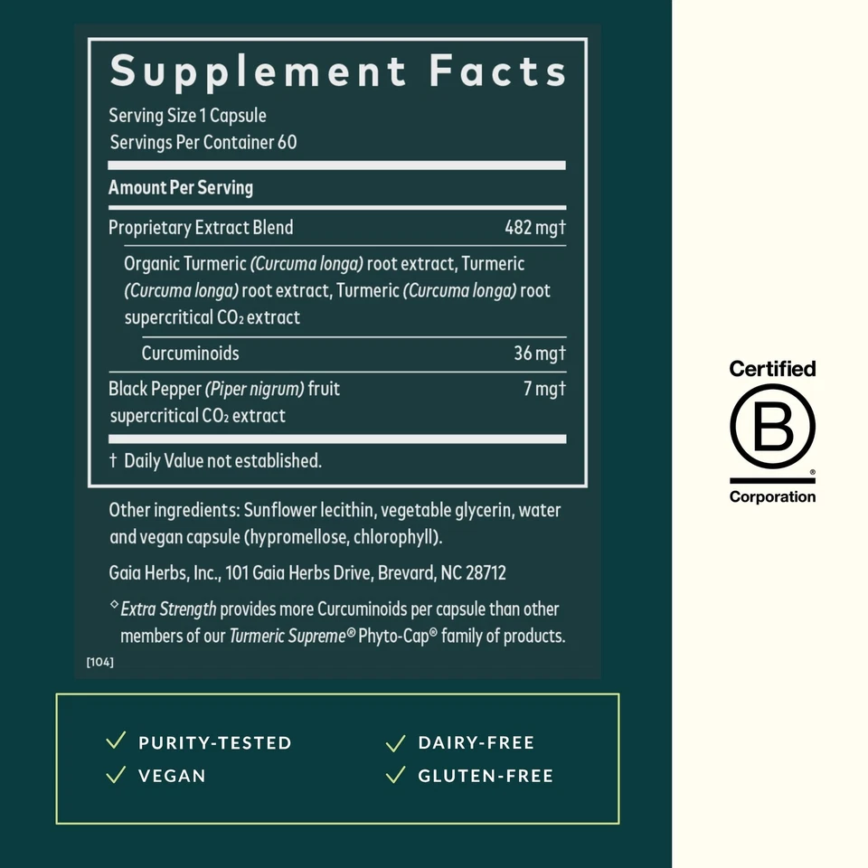 Cúrcuma Suprema Extra Fuerza - Apoya la Hinchazón Ocasional de Nosotros Normales... Foto 3 de 4