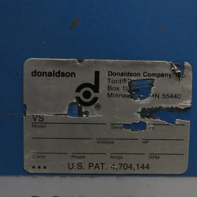 Donaldson Torit VS 550 Vibra-Shake Dust Collector 3Ph 208-230/460V