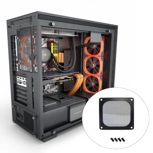 PC Dust Filter Mesh 8/9/12/14cm Dust Cover PVC Computer Case Fan Filter Washable