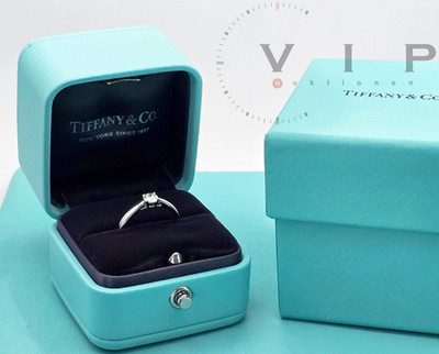TIFFANY & CO HARMONY RING 0,30ct. SOLITÄR DIAMANT BRILLANT DIAMOND Pt.950 PLATIN