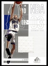 2002 SP GAME USED MIKE BIBBY 83 MINT JERSEY BASKETBALL SACRAMENTO KINGS NMMT