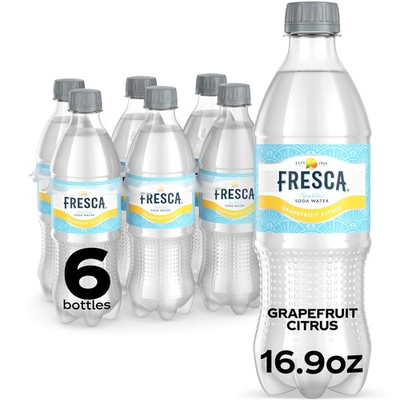 #ad #ad Fresca Grapefruit Citrus Sparkling Soda Water Bottles 16.9 fl oz 6 Pack $7.92