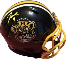 Missouri Tigers Jeremy Maclin Signed Sailor Mini Helmet JSA Certified HOF