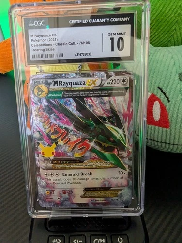 M Rayquaza EX 76/108 | CGC GEM MINT 10 | Pokemon Celebrations - Classic Coll