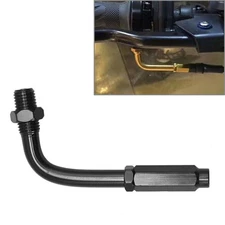 90 Degree Throttle Cable Adjuster Bendy Cable Guide Motorcycle Aluminum Black