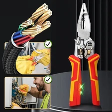 Wire Strippers Electricity Measurement ,8 in 1 Wire Stripping Pliers for Cutting