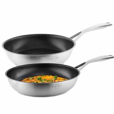 Bratpfannen 2er Set | 24 & 28 cm Pfannen | Für alle Herdarten, auch Induktion