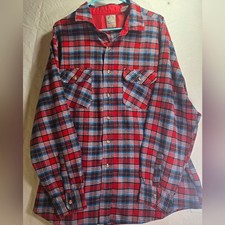 Vintage Outdoor Exchange Plaid Flannel Button Up Mens XL