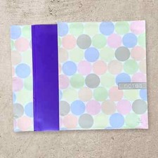 Polka Dot Designer Folders and Purple Folder with Fasteners
