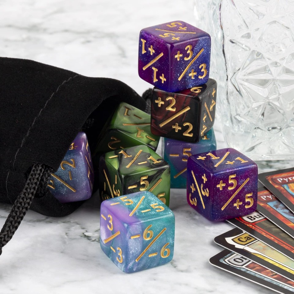 Mtg Final Fantasy Extalas MTG Dice Set Collector Edition - 55 Dice With  Counters, Keywords & 5 Chocobo D20s In Deluxe Box