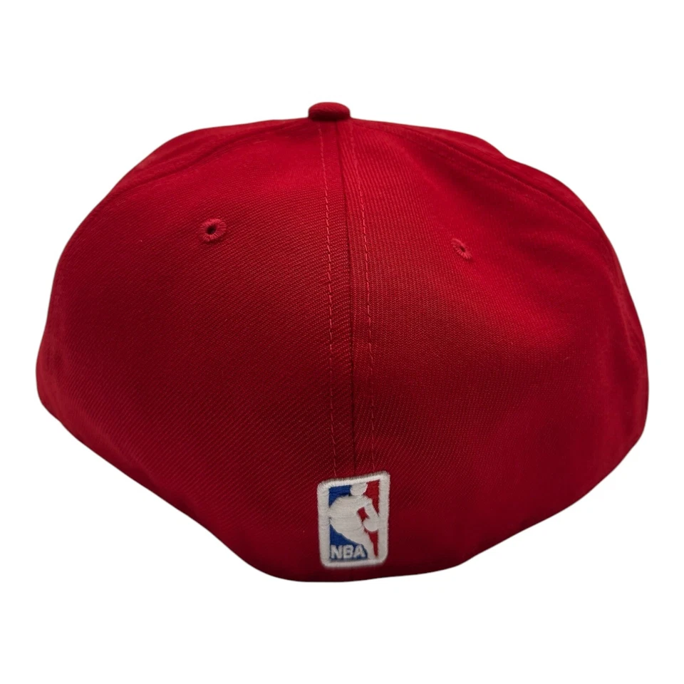 Gorra New Era X Just Don Miami Heat Talla 7 3/4 Roja 59Fifty Ajustada NBA Baloncesto Foto 4 de 4