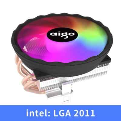 Aigo ICE400X 4 Hitze Rohre CPU Lüfter RGB 4pin Pwm Computer Gehäuse Leise T