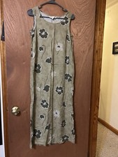 Women’s Vintage Uniform John Paul Richard Dress size S Green Floral
