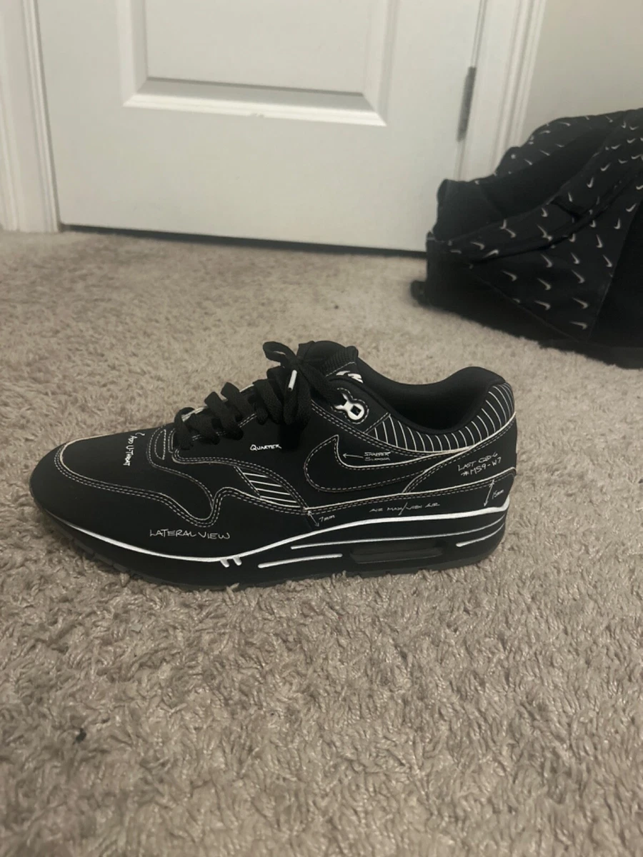 Nike Air Max 1 Sketch To Shelf - Black | eBay