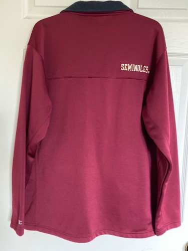 Florida State Seminoles Champion Mens Jacket Red with Yellow Zippers 2 Pocket- L - Picture 4 of 11