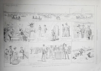 Szene Und Vorfälle Am Rockaway Beach, Long Island, Von A. B. Frost. HW 1884